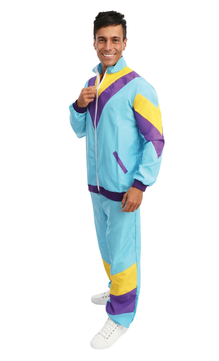 P'tit Clown Anni 80 Tuta Costume Uomo L/XL