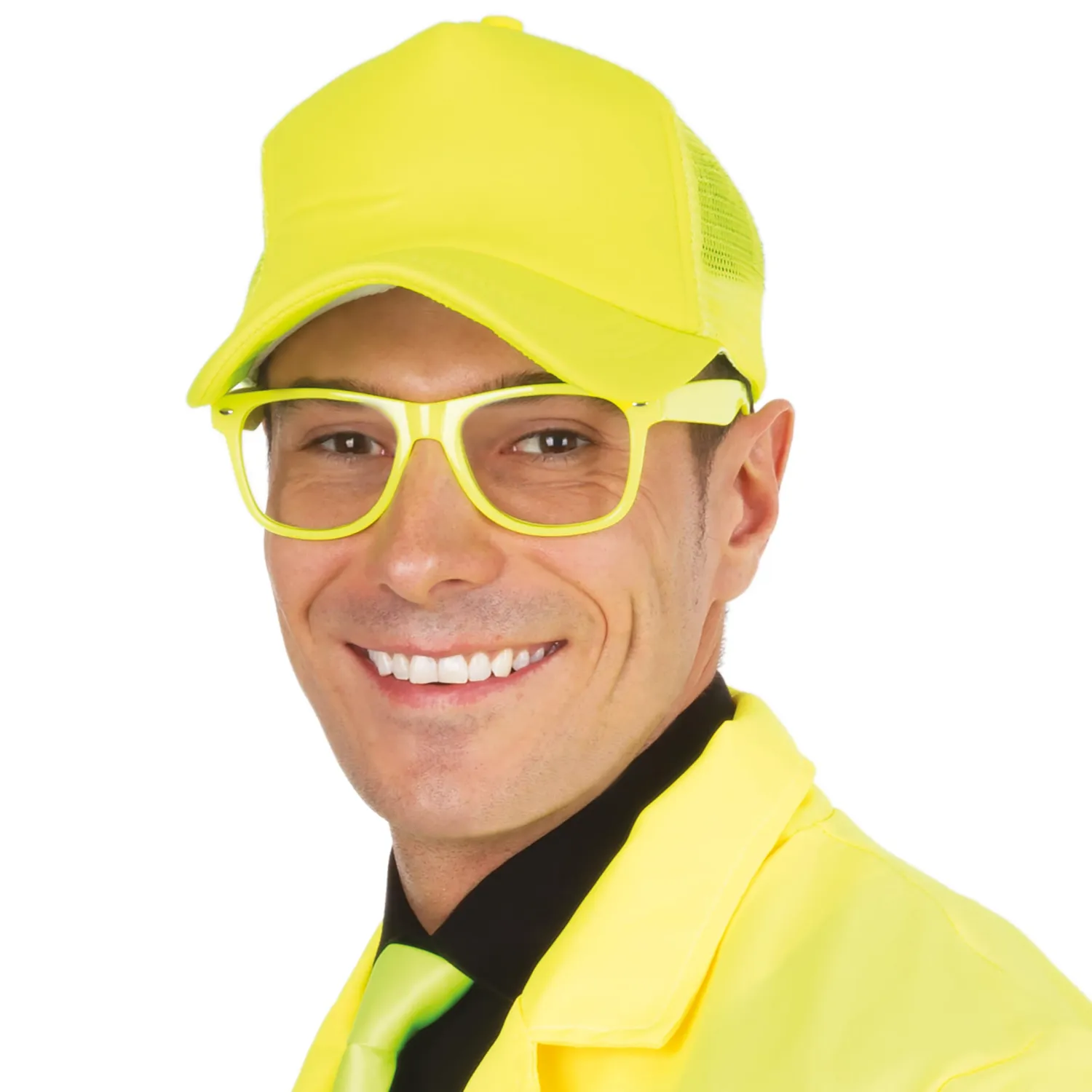P'tit Clown cappello fluo giallo cappellino adulto