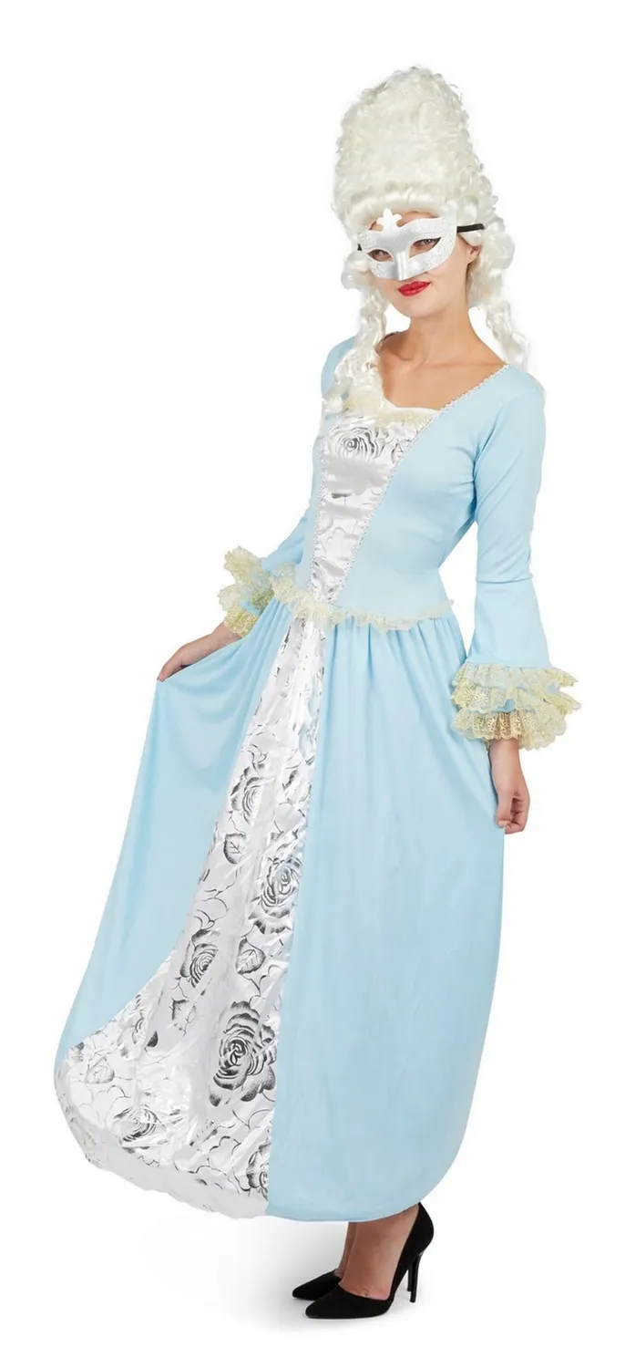 P'tit Clown Marchesa costume donna blu L-XL barocco
