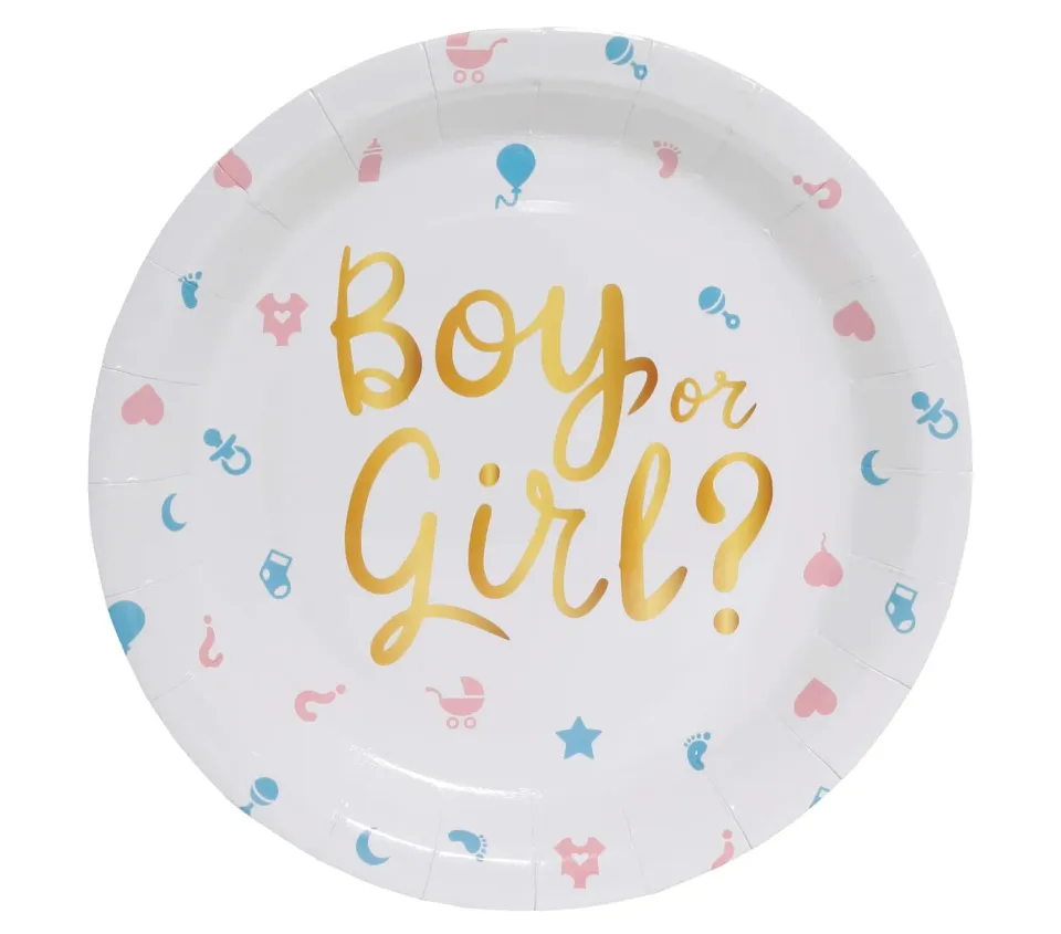 Fiestas Guirca Piatti It's a Boy or Girl 23 cm 6 Pezzi