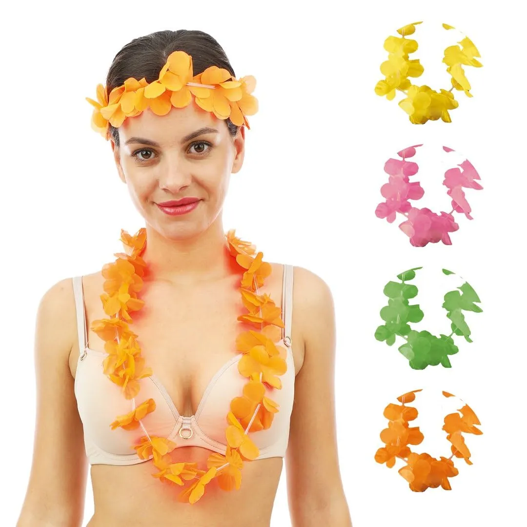 P'tit Clown 50407 Collana Hawaiana Fluo Poliestere Casual