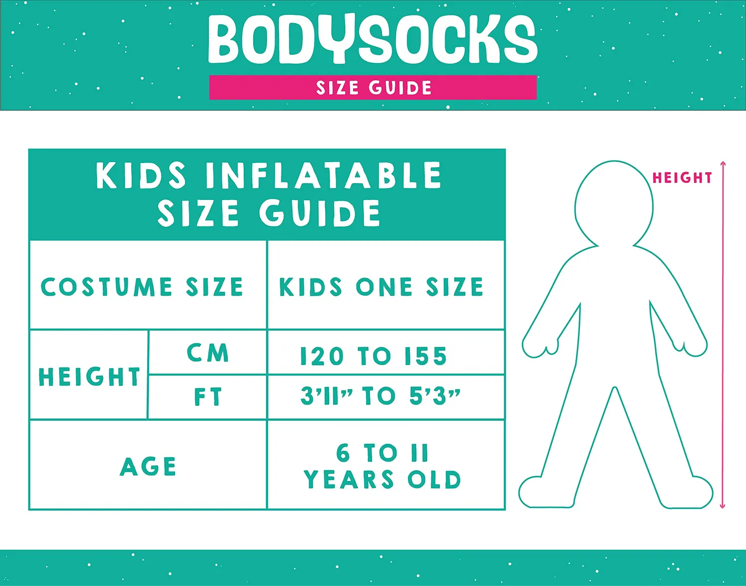 Bodysocks Ape costume gonfiabile bambini giallo nero