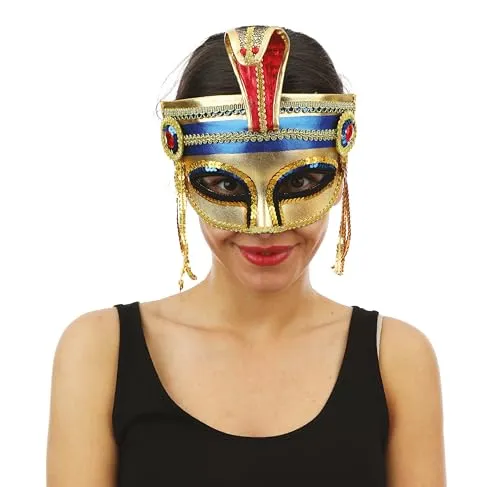 P'tit Clown 23386 mezza maschera faraone oro adulto