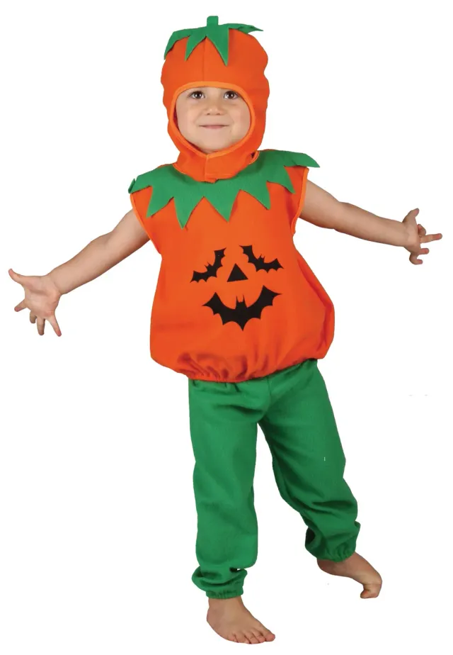 P'tit Clown 82778 costume zucca neonato 80/92 cm arancione