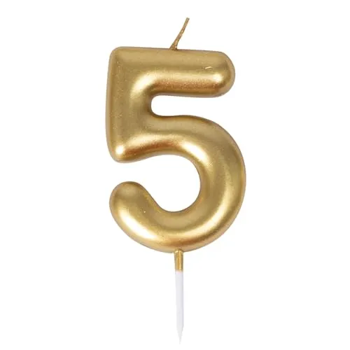 P'tit Clown 23935 candela compleanno oro numero 5