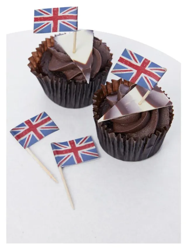 Smiffys Union Jack topper cupcake vintage festa
