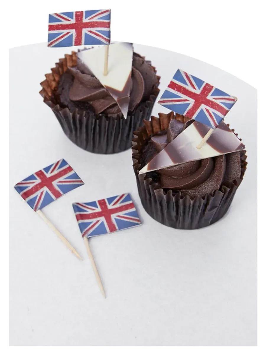 Smiffys Union Jack topper cupcake vintage festa