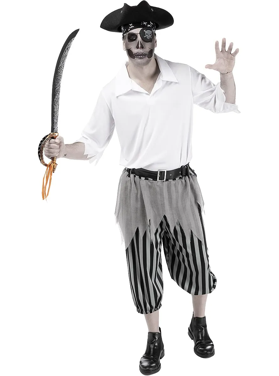 Funidelia Pirata Zombie costume uomo nero horror