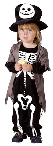 P'tit Clown Scheletro costume bambino Halloween