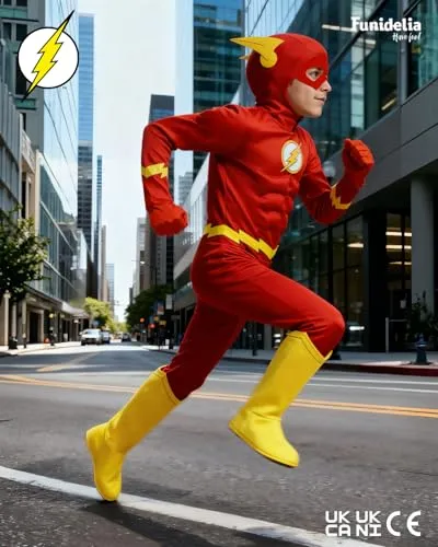 Funidelia Flash Deluxe costume bambino 3-4 anni tuta