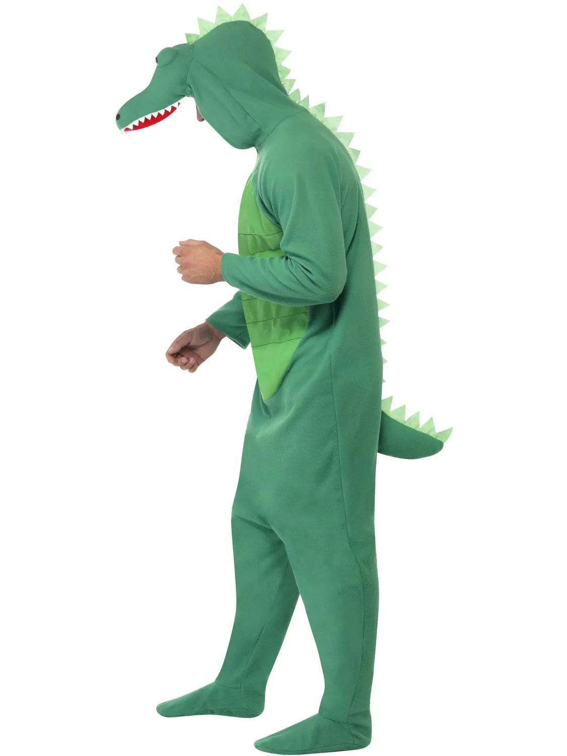 Smiffys Coccodrillo tuta uomo M verde con cappuccio