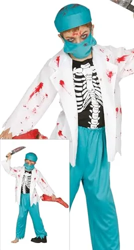 Guirca Costume dottore zombie bambino 7-9 anni Halloween