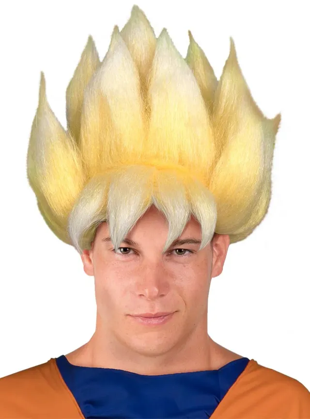 Funidelia Dragon Ball Super Saiyan parrucca gialla adulto