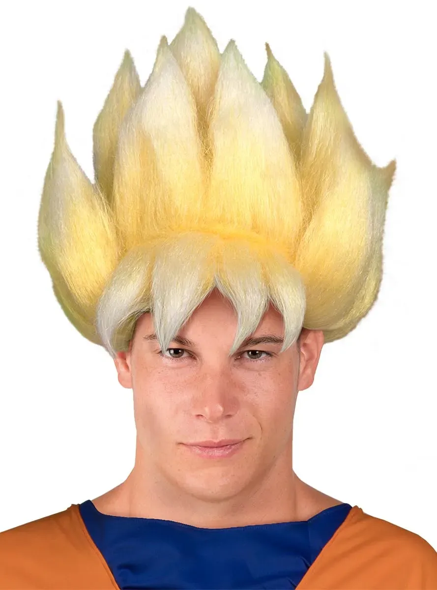 Funidelia Dragon Ball Super Saiyan parrucca gialla adulto