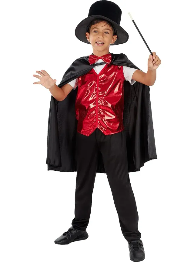 Funidelia Mago costume bambino nero streghe taglia 3-4 anni