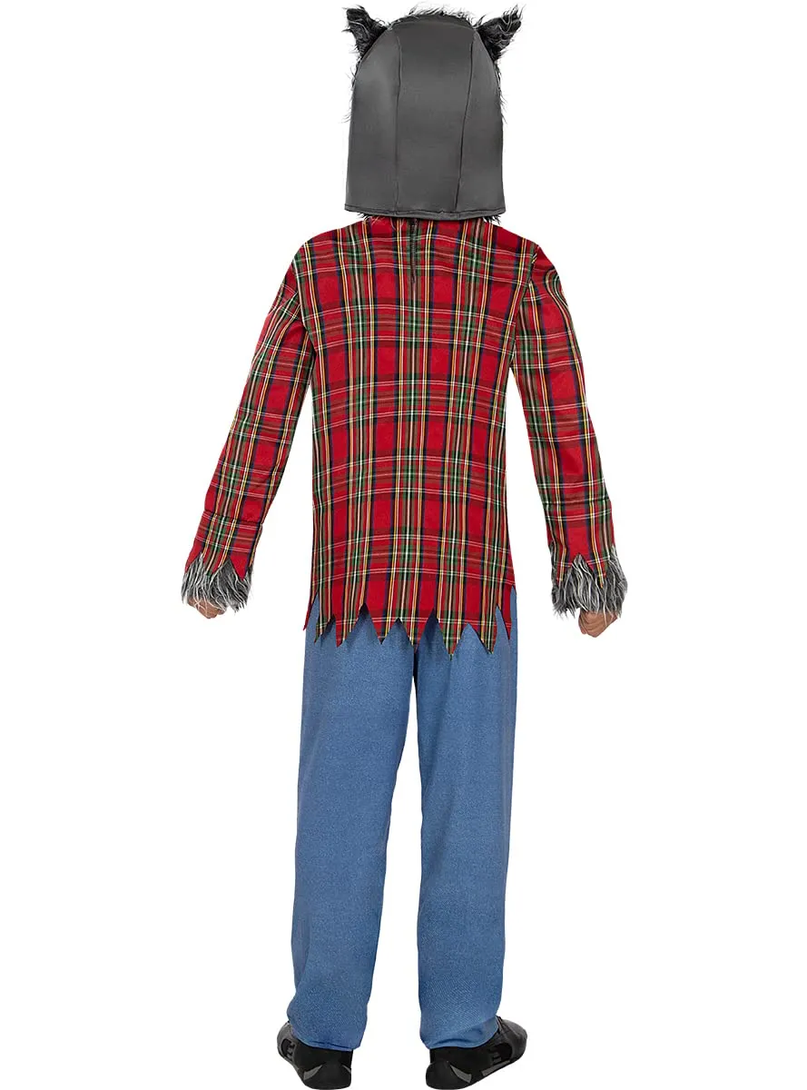 Funidelia lupo costume bambino 3-4 anni marrone