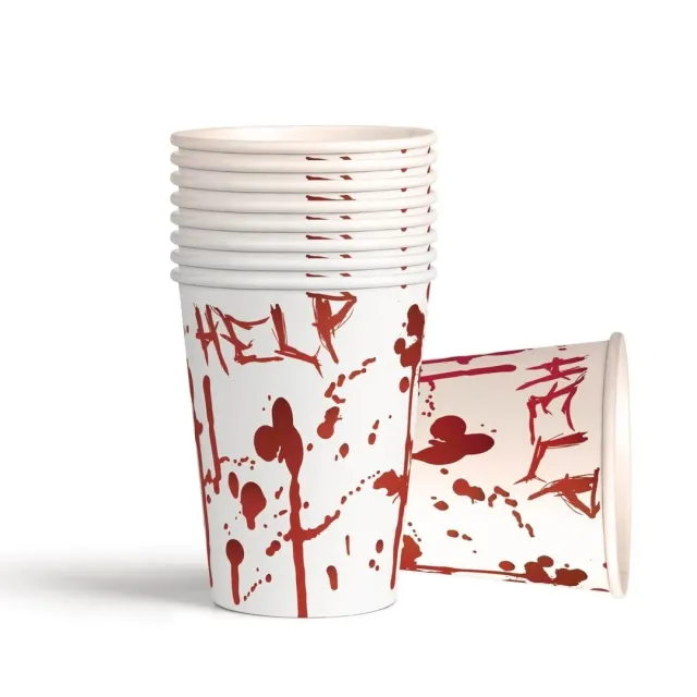 P'tit Clown 23595 bicchieri Halloween sanguinanti 8 pezzi