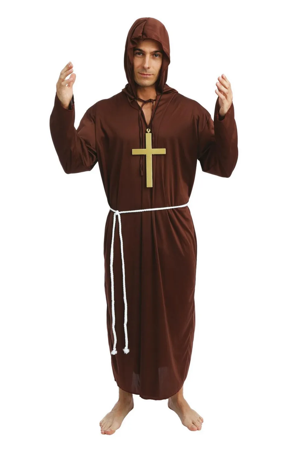 P'tit Clown costume monaco adulto L-XL tunica medioevo