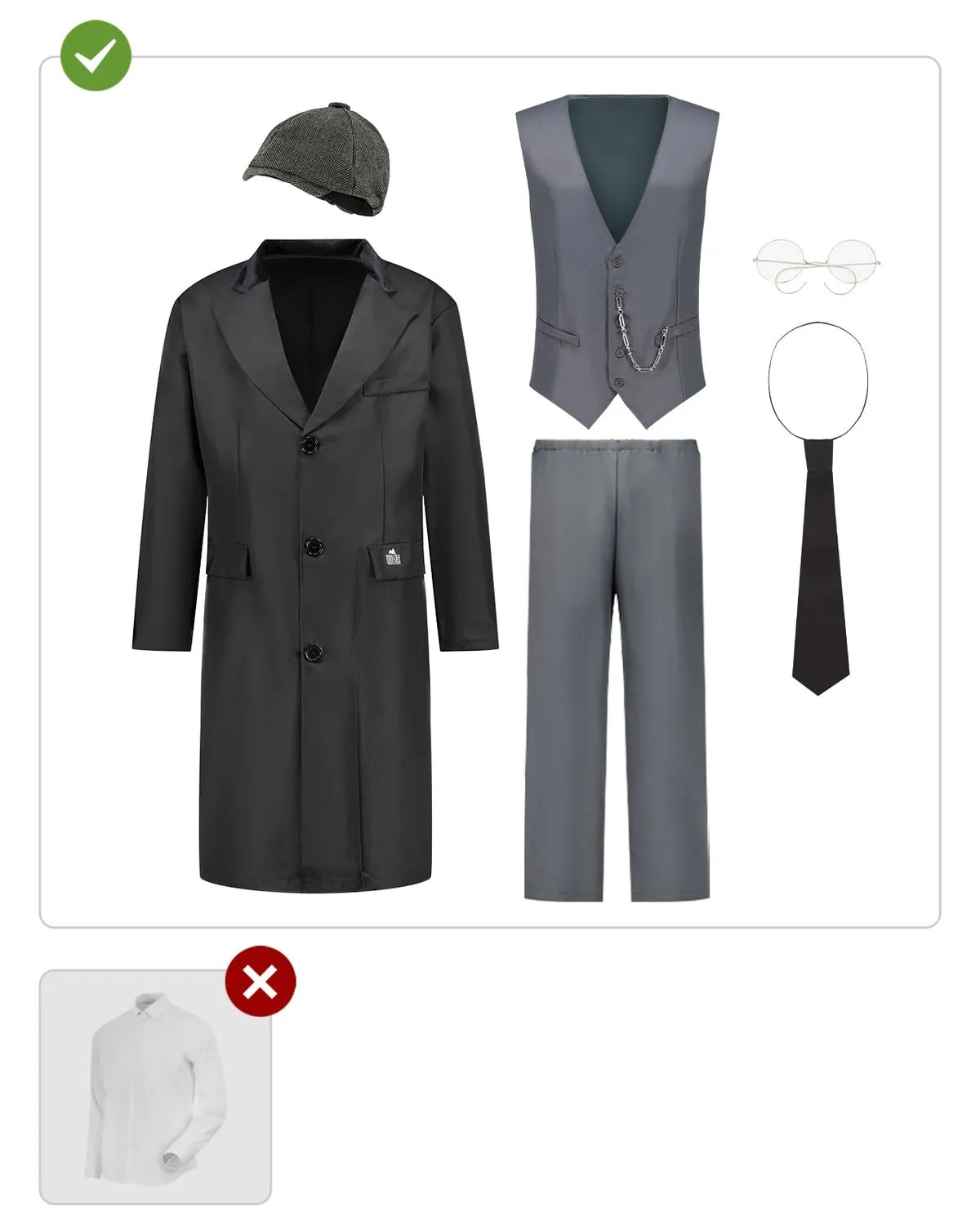 Funidelia Peaky Blinders Tommy Shelby costume uomo L