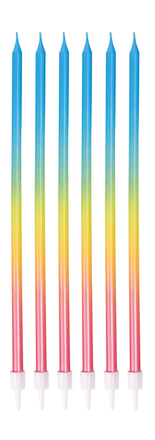 P'tit Clown 23966 candela compleanno multicolore 6 pezzi