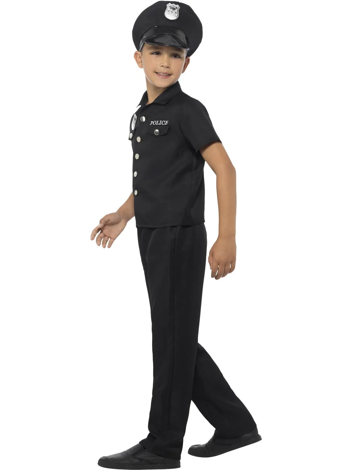 Smiffys New York Cop costume poliziotto bambino nero