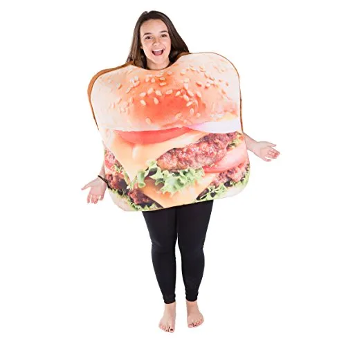 Bodysocks Hamburger Costume Adulto Taglia Unica Divertente