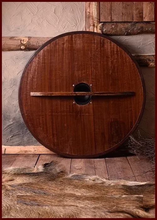 La Bottega di Merlino Scudo Vichingo Legno Cavallo 91,5 cm