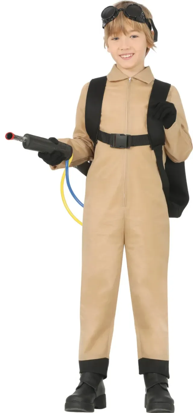 Guirca Costume Cacciatore Fantasmi Bambini Beige 10-12 Anni