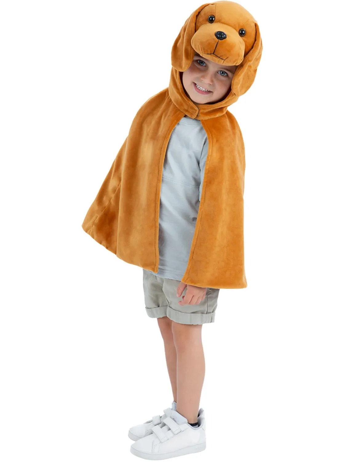 Smiffys Mantello Cucciolo Bambino 4-7 Anni Marrone