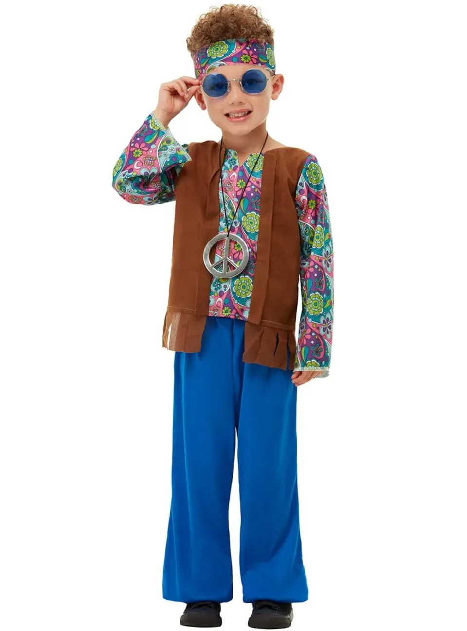 Funidelia Hippie costume bambino 3-4 anni multicolore