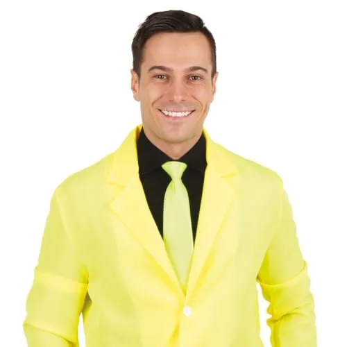 P'tit Clown cravatta elastico giallo fluo adulto unisex
