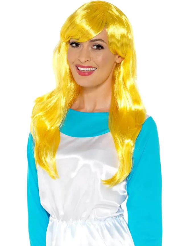 Funidelia parrucca Puffetta gialla donna ufficiale