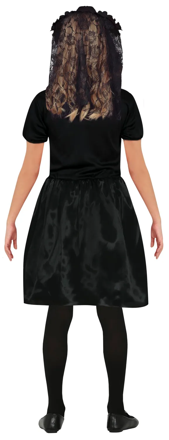 Fiestas Guirca Sposa Gotica costume bambina con rose