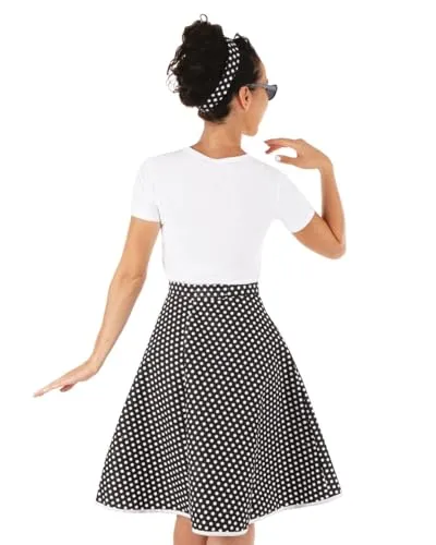 P'tit Clown Re22692 costume anni '50 nero adulto