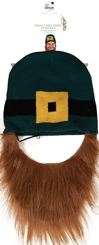 P'tit Clown Berretto San Patrizio cappello con barba verde