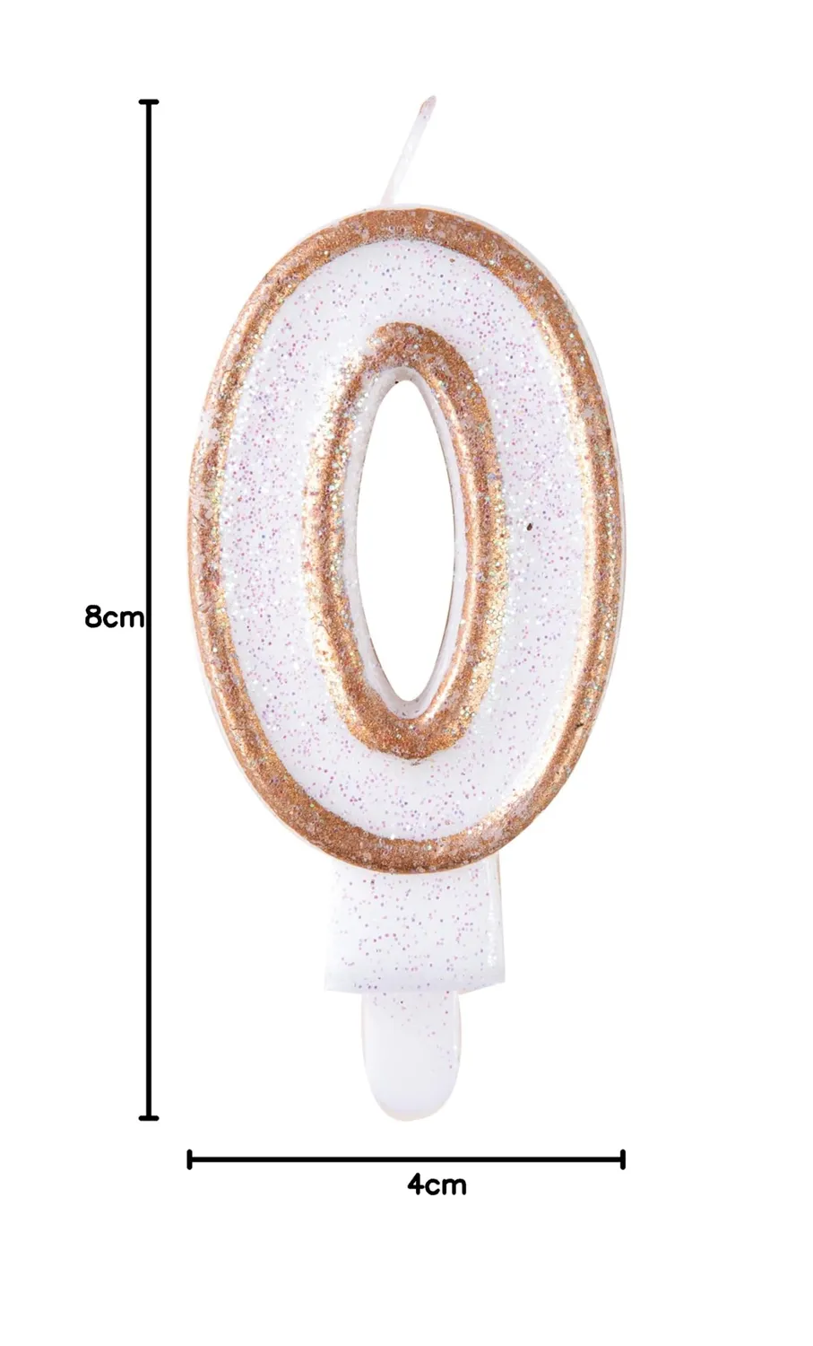 P'tit Clown 21190 candela numero 0 oro glitter
