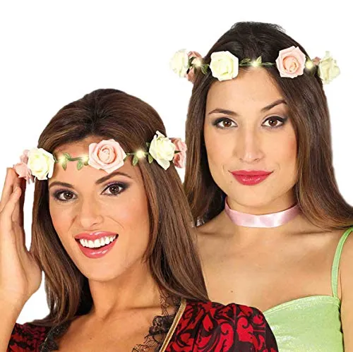 Fiestas Guirca Corona Rose Luminose Adulto