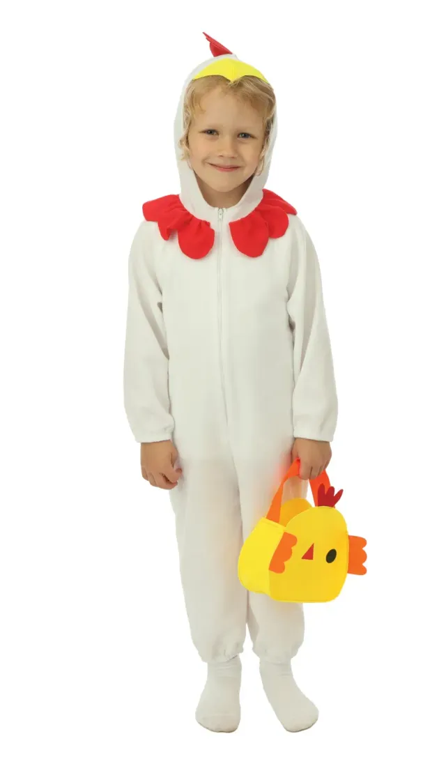 P'tit Clown costume pulcino bambino giallo per Pasqua