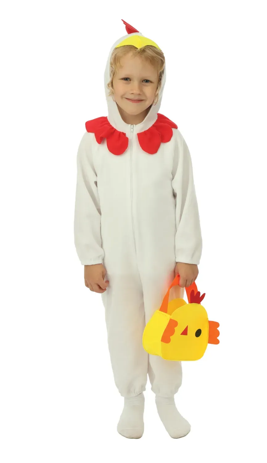 P'tit Clown costume pulcino bambino giallo per Pasqua