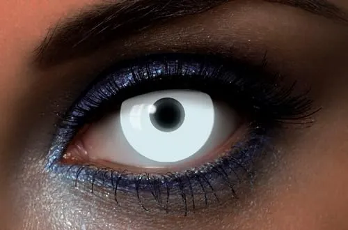 P'tit Clown Lenti Fluo bianche adulto senza gradazione