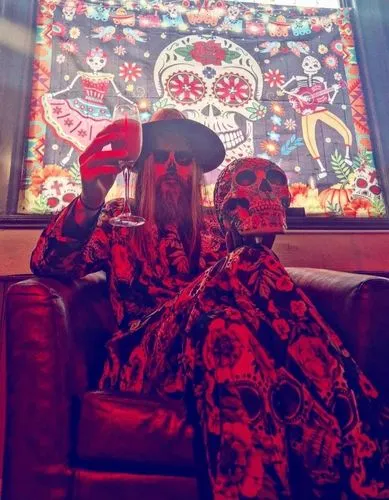 Smiffys Day of the Dead 41589 costume uomo XL multicolore