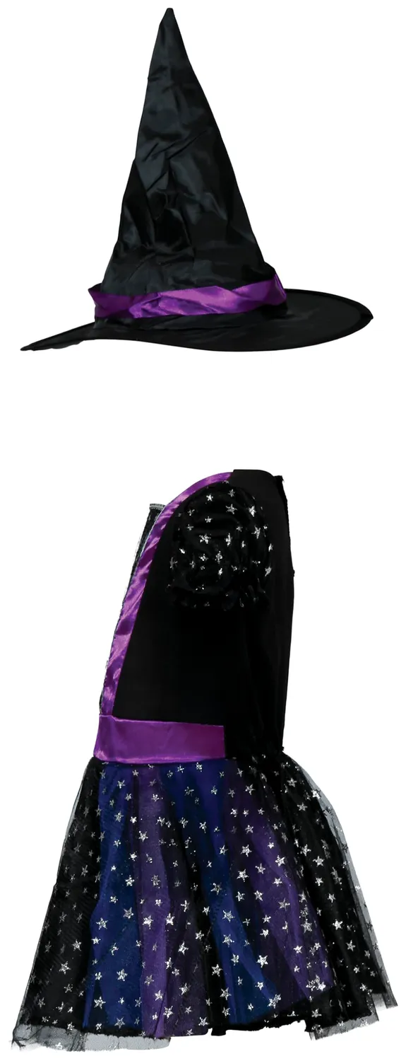 Guirca Strega Stellata costume bimba 18-24 mesi viola