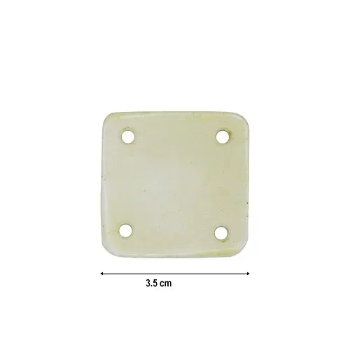 La Bottega di Merlino Tavolette Tessitura Osso Set 6 da 3,5 cm