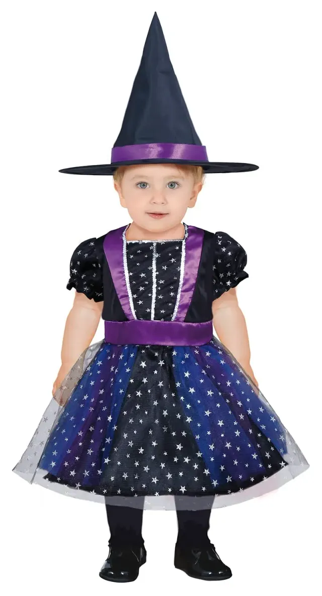 Fiestas Guirca Strega Stellata costume bambina viola 18-24 mesi