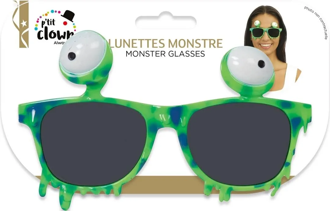 P'tit Clown 23817 occhiali mostro verde Halloween