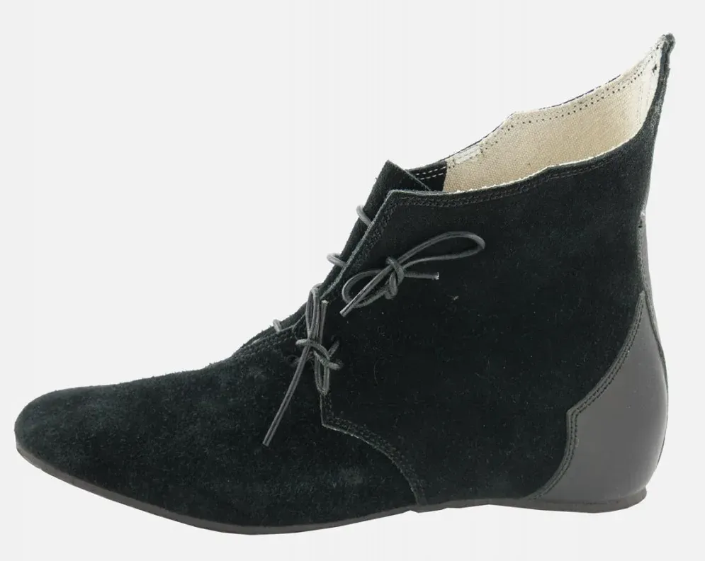 La Bottega di Merlino Mathes scarpa medievale pelle scamosciata