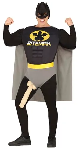 Fiestas Guirca Biteman costume supereroe uomo con mantello