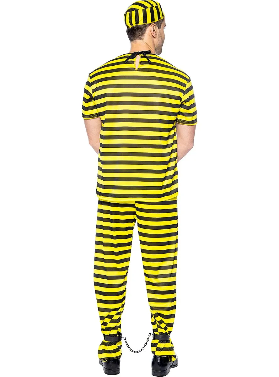 Funidelia Costume Prigioniero Uomo Giallo Taglia L