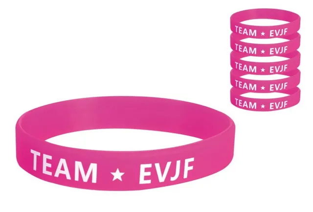 P'tit Clown RE66605 Braccialetti Team EVJF Rosa Set 6 Plastica