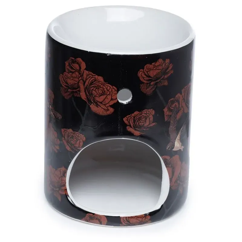 La Bottega di Merlino Brucia Essenze Ceramica Rose Teschi